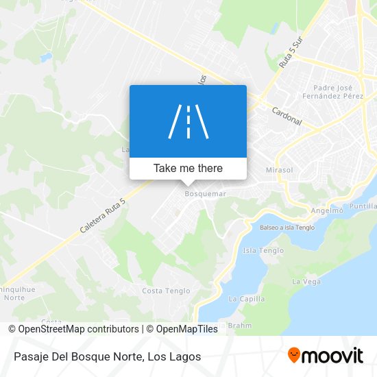 Pasaje Del Bosque Norte map