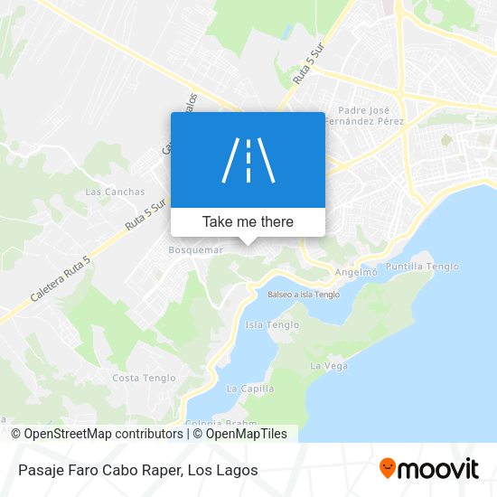 Pasaje Faro Cabo Raper map