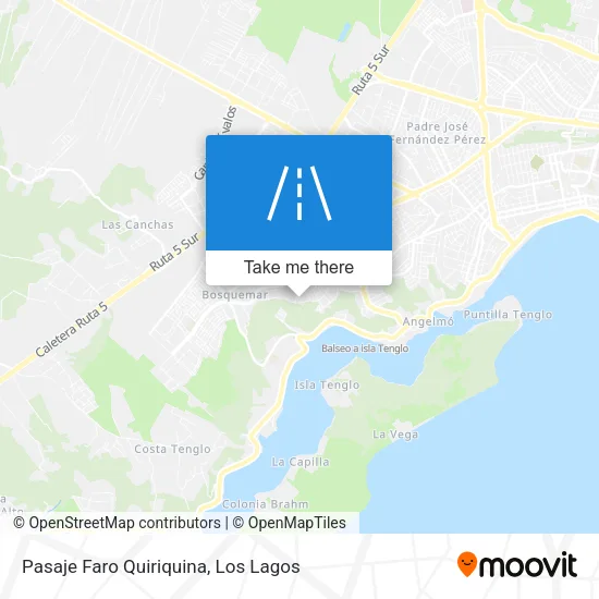 Mapa de Pasaje Faro Quiriquina