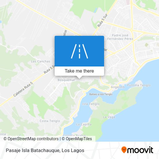 Mapa de Pasaje Isla Batachauque