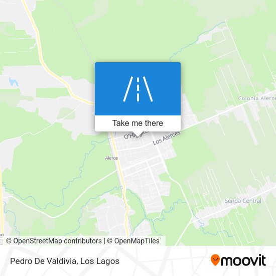 Mapa de Pedro De Valdivia
