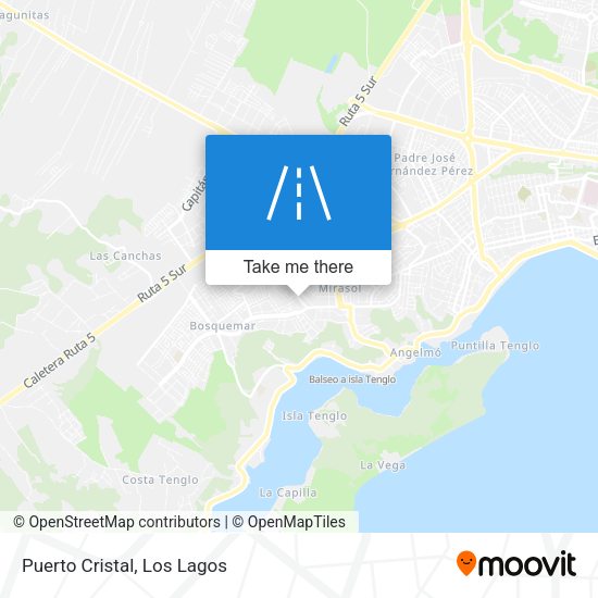 Mapa de Puerto Cristal