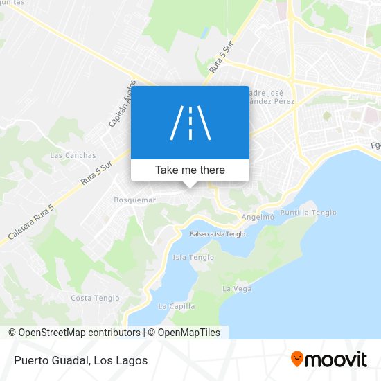 Mapa de Puerto Guadal