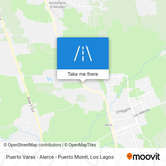 Puerto Varas - Alerce - Puerto Montt map