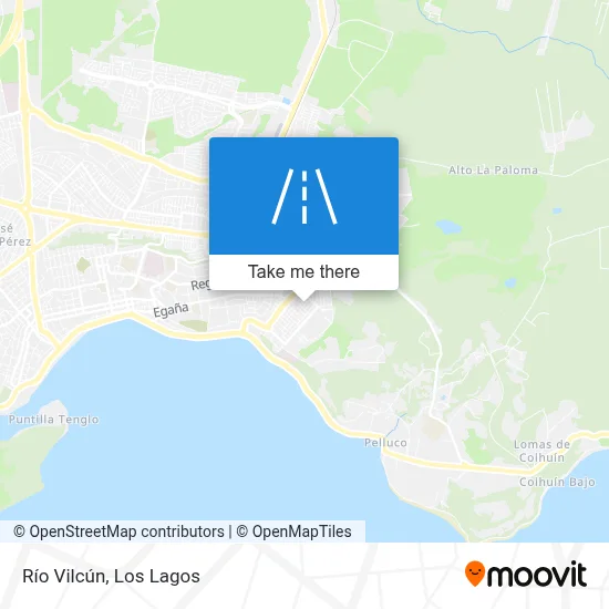Río Vilcún map