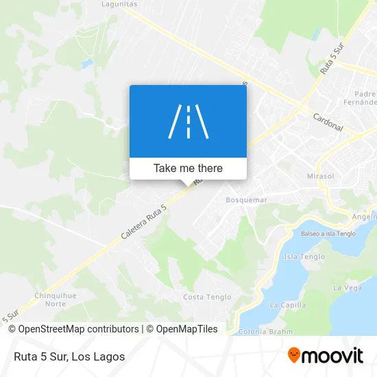 Ruta 5 Sur map