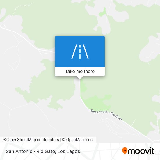 San Antonio - Río Gato map
