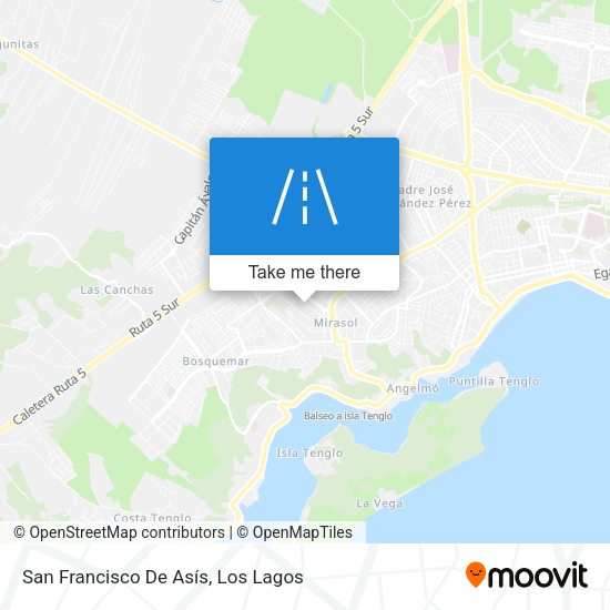 San Francisco De Asís map
