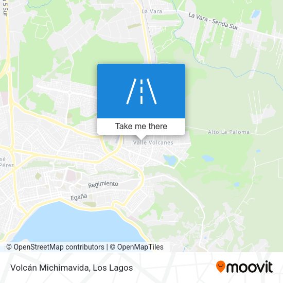 Volcán Michimavida map