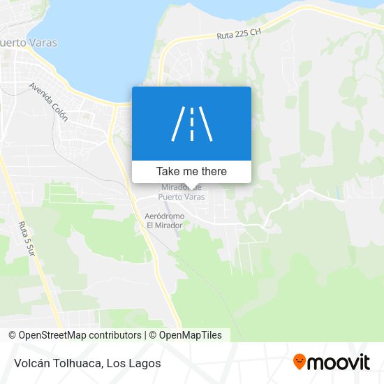 Volcán Tolhuaca map