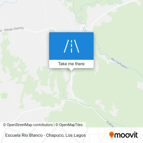 Escuela Río Blanco - Chapuco map