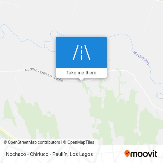 Mapa de Nochaco - Chiriuco - Paullín
