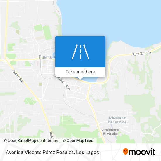 Avenida Vicente Pérez Rosales map