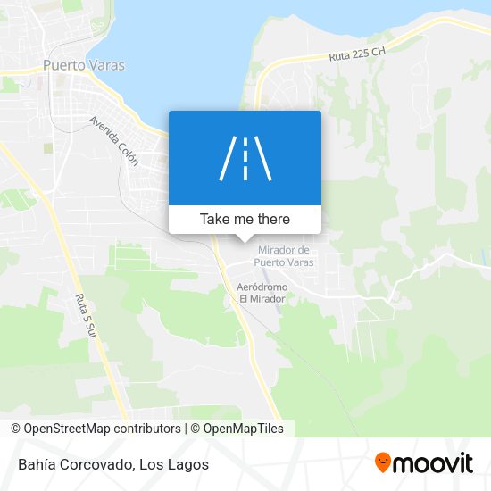 Bahía Corcovado map