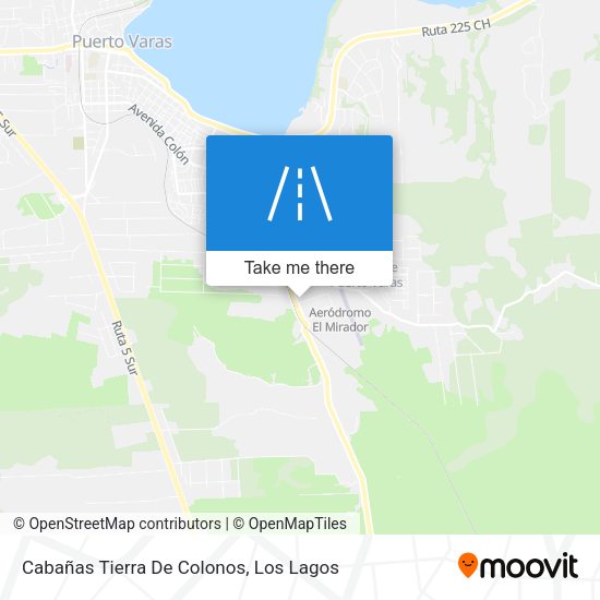 Mapa de Cabañas Tierra De Colonos