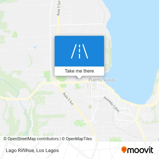 Lago Riñihue map