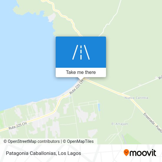 Mapa de Patagonia Caballonias