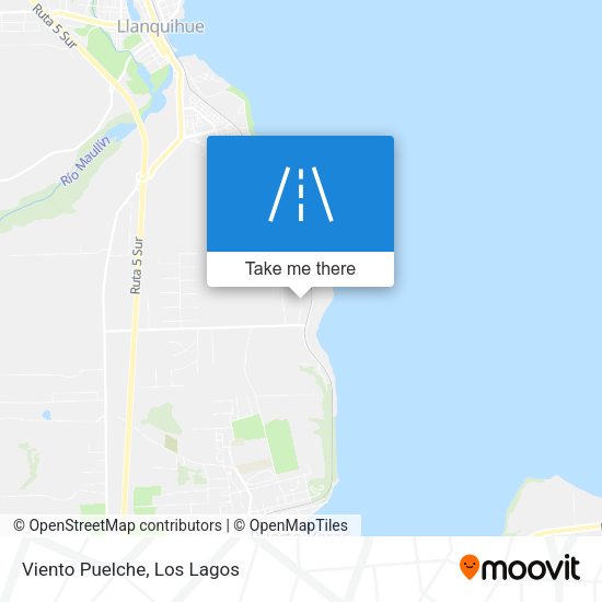 Mapa de Viento Puelche