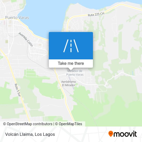 Mapa de Volcán Llaima