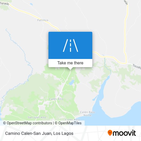 Camino Calen-San Juan map