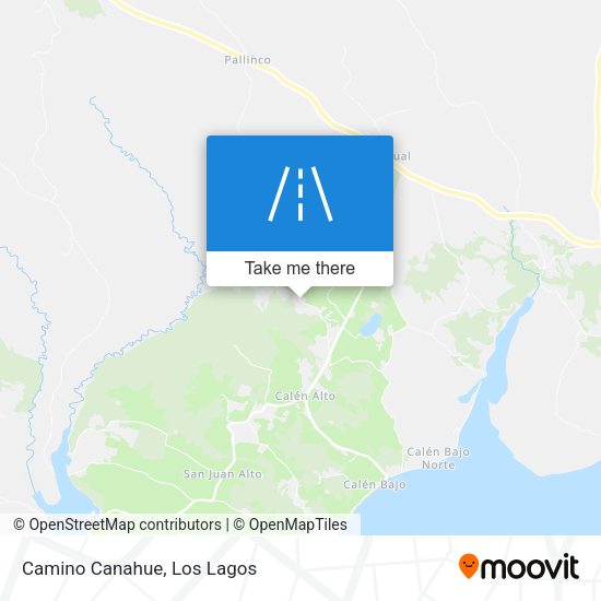 Mapa de Camino Canahue