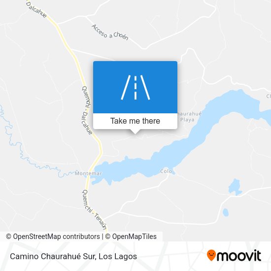 Camino Chaurahué Sur map