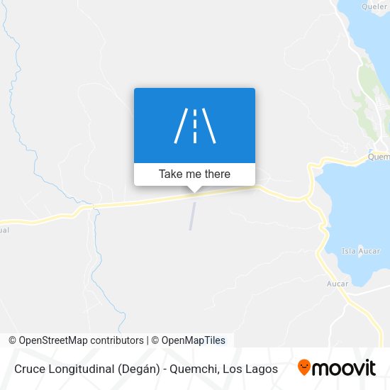 Cruce Longitudinal (Degán) - Quemchi map