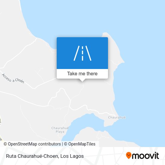 Ruta Chaurahué-Choen map