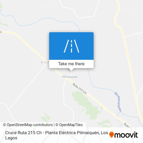 Cruce Ruta 215 Ch - Planta Eléctrica Pilmaiquén map