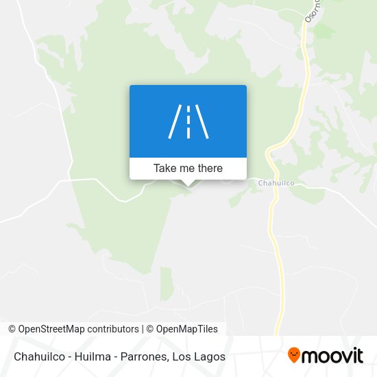 Chahuilco - Huilma - Parrones map