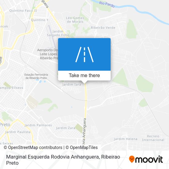 Marginal Esquerda Rodovia Anhanguera map