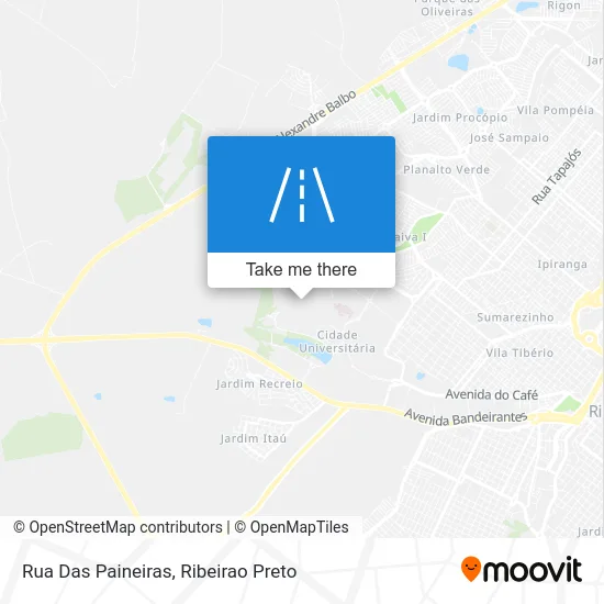 Rua Das Paineiras map