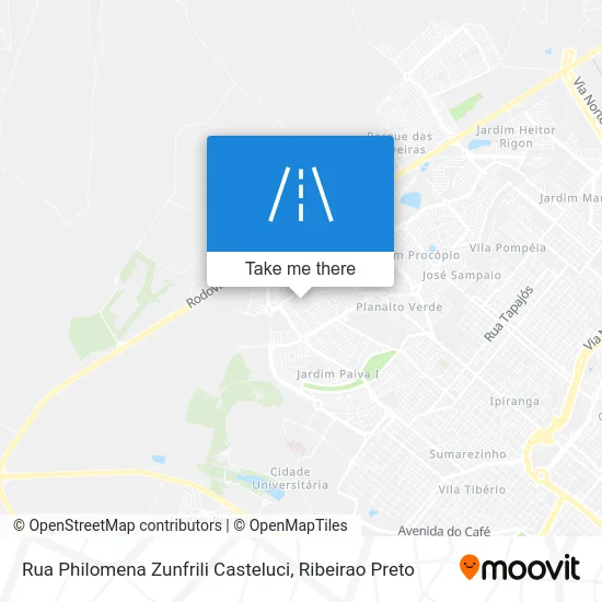 Rua Philomena Zunfrili Casteluci map