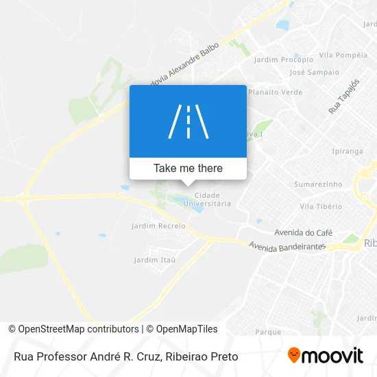 Rua Professor André R. Cruz map