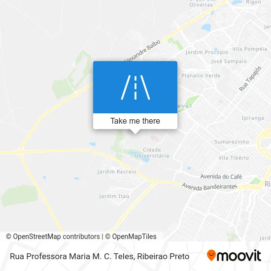 Rua Professora Maria M. C. Teles map