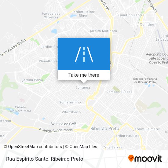 Rua Espírito Santo map