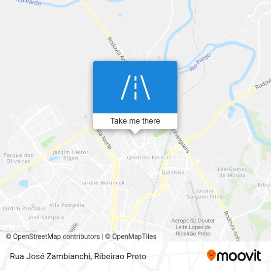 Rua José Zambianchi map
