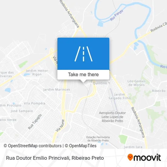 Rua Doutor Emílio Princivali map
