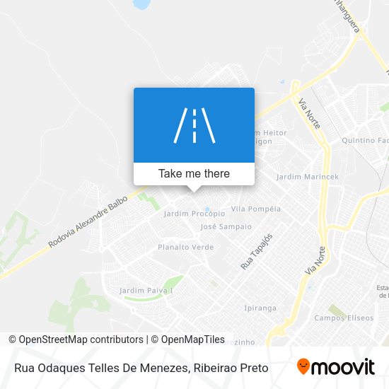 Rua Odaques Telles De Menezes map