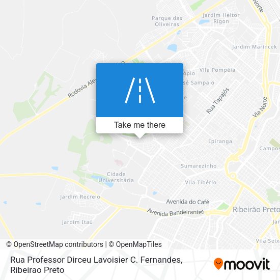 Rua Professor Dirceu Lavoisier C. Fernandes map