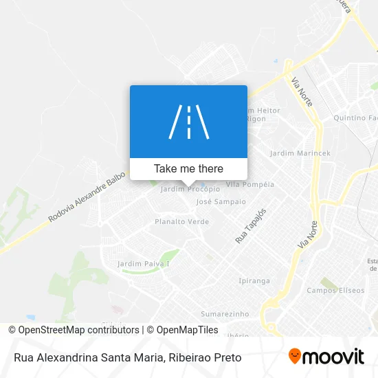 Rua Alexandrina Santa Maria map
