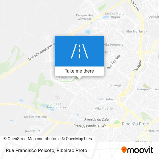 Rua Francisco Peixoto map