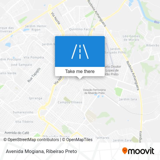 Avenida Mogiana map