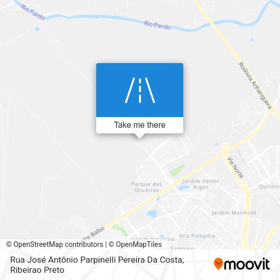 Rua José Antônio Parpinelli Pereira Da Costa map