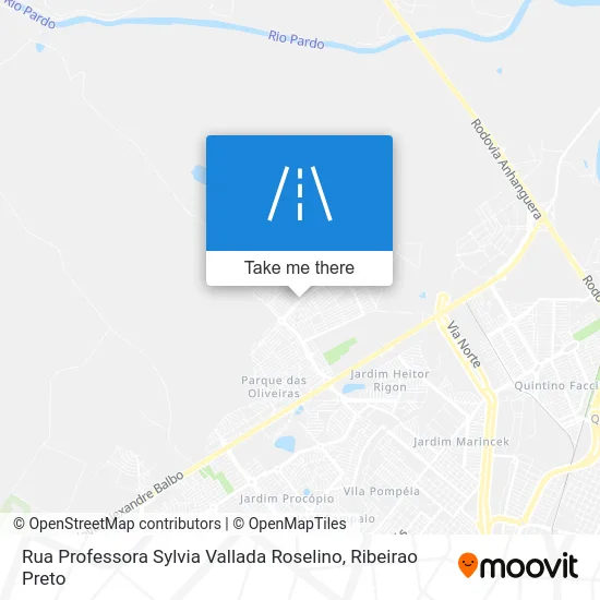Rua Professora Sylvia Vallada Roselino map