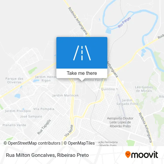 Rua Milton Goncalves map