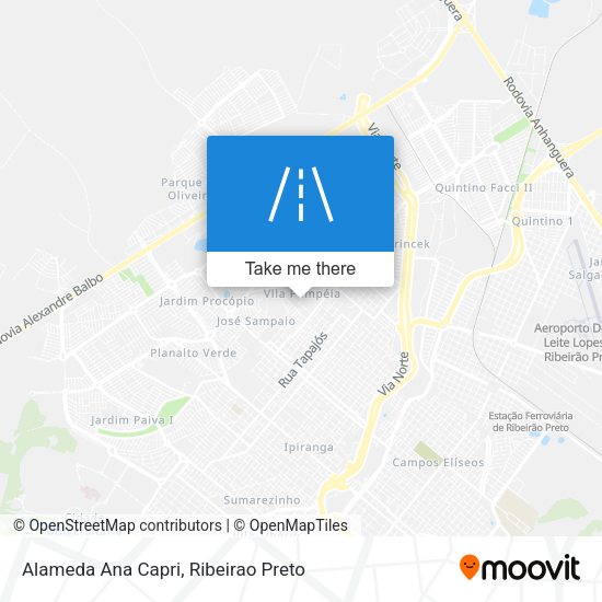 Alameda Ana Capri map