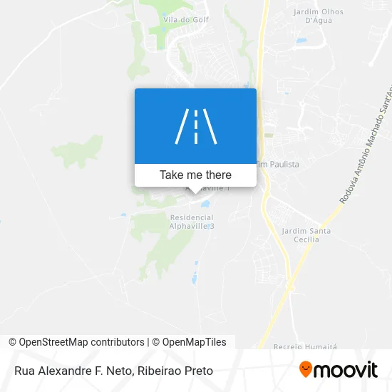 Rua Alexandre F. Neto map