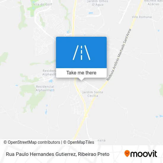 Rua Paulo Hernandes Gutierrez map
