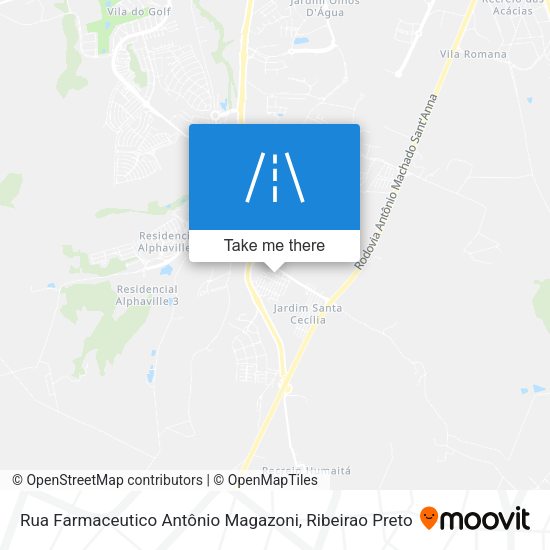 Rua Farmaceutico Antônio Magazoni map
